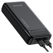 awei powerbank p6k 20000mahczarny/black 2xusb/pd/micro-usb