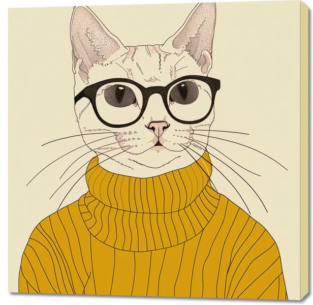 Obraz 100x100cm Intelektualista zdjęcie 1