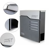 16444 Skrzynka na listy pocztowa z gazetnikiem stylowa nowość