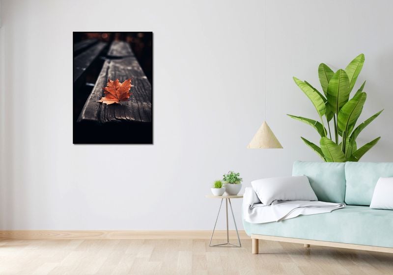 Plakat 67,5x95cm Pojedynczy Liść zdjęcie 4