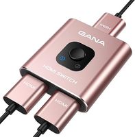 GANA aluminiowy dwukierunkowy przełącznik HDMI 4K