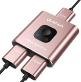 GANA aluminiowy dwukierunkowy przełącznik HDMI 4K