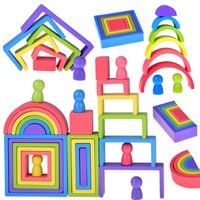 INTERAKTYWNA DREWNIANA UKŁADANKA KSZTAŁTY