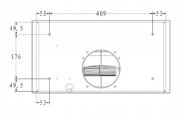 Okap Amica OMP 6253WG 389 m3/h LED zdjęcie 2