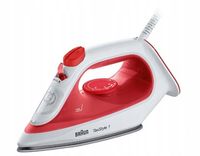 Żelazko parowe Braun TexStyle 1 SI1019 Red/white blokada kapania