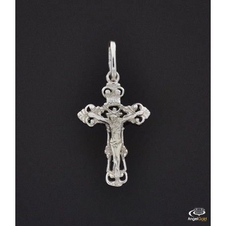 SREBRNY KRZYŻYK Z UKRZYŻOWANYM JEZUSEM PRÓBA SREBRA 925 na Arena.pl