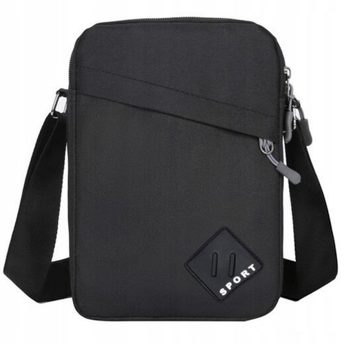 Torba Męska Saszetka Czarna Na Ramię na telefon dokumenty na Arena.pl
