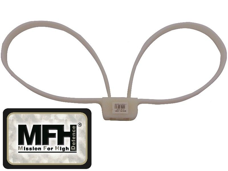 TAKTYCZNE KAJDANKI SAMOZACISKOWE BIAŁE MFH zdjęcie 1