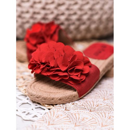 Czerwone Klapki Espadryle r.38 na Arena.pl