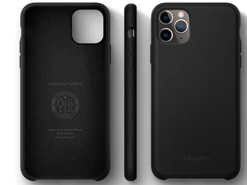Etui Spigen Silicone Fit do Apple iPhone 11 Pro Max Black na Arena.pl