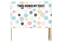 PARAWAN PLAŻOWY Kolorowe kółka z indywidualnym napisem 3 PANELE 34.3