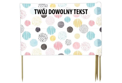 PARAWAN PLAŻOWY Kolorowe kółka z indywidualnym napisem 3 PANELE 34.3 na Arena.pl