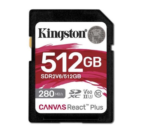 Karta SD Kingston 512GB SDXC Canvas React Plus UHS-II V60 4K na Arena.pl
