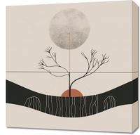 Obraz 60x60cm Zimowy Księżyc