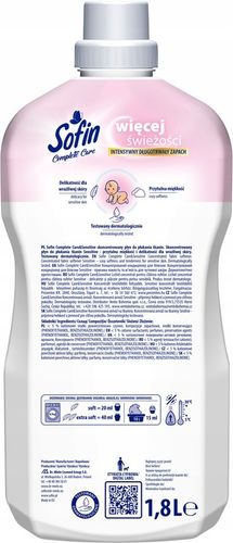 SOFIN Płyn do Płukania Tkanin Ochrona Kolorów Zestaw MIX 1,8l x5 (450 na Arena.pl