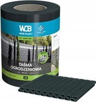 TAŚMA OGRODZENIOWA ANTRACYT 19x50 OSŁONA NA OGRODZENIE PANELOWE PŁOT KLIPSY