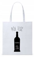 Dla Teścia Taty Prezent Torba Eco Biała Shopper Z Nadrukiem Ze Zdjęciem