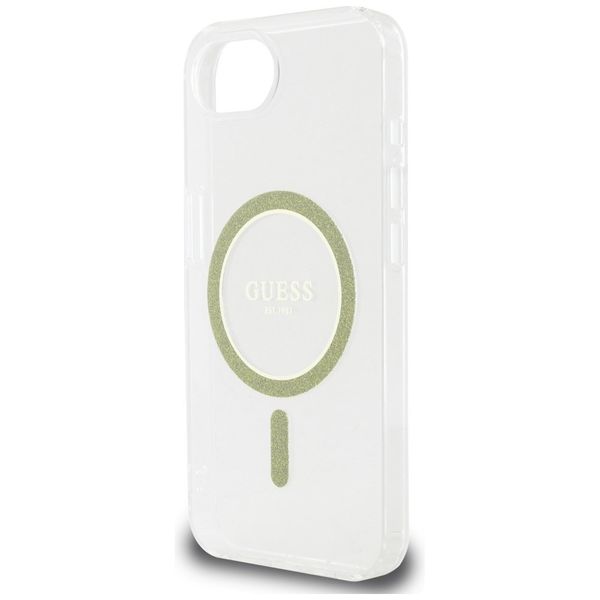 Etui Guess IML Glitter Circle MagSafe do iPhone 16e przezroczysty zdjęcie 6