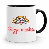 Kubek Czarny Prezent Dla Kucharza Pizza Master Z Nadrukiem Ze Zdjęciem