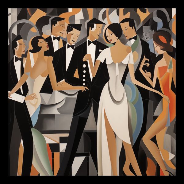 Plakat 20x20cm Bal w Art Deco zdjęcie 2