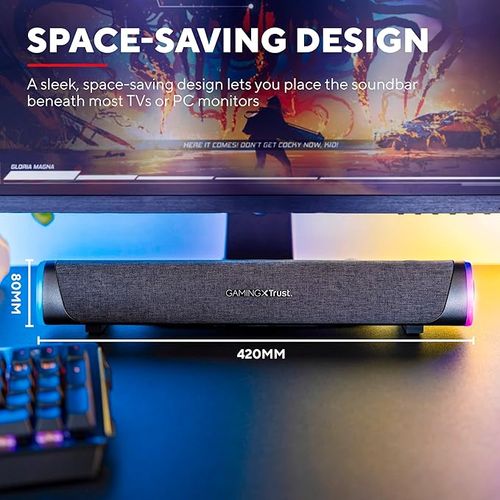 Soundbar Trust GAMING GXT 620 Axon 1.0 RGB PC LAPTOP TV 3,5 mm AUX na Arena.pl