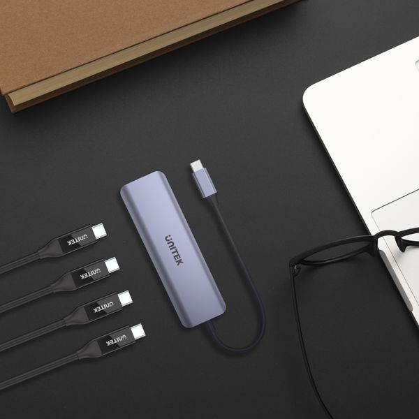 Unitek Hub USB-C 3.1, 4 x USB-C, 5 Gbps zdjęcie 4