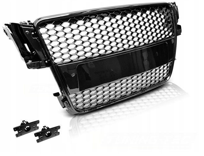 Grill ATRAPA AUDI A5 07-11 RS-Style CZARNY POŁYSK zdjęcie 1