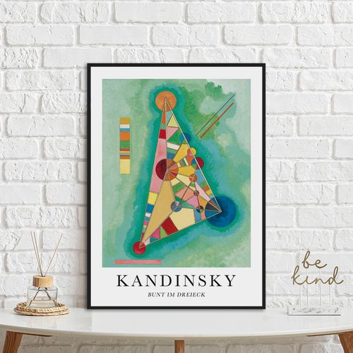 Plakat Kandinsky reprodukcje 40x50 cm w czarnej ramie na Arena.pl