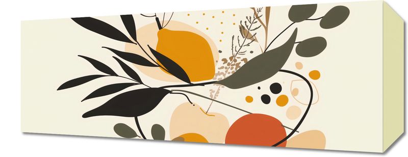 Obraz 50x20cm Botaniczny Wir zdjęcie 1