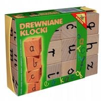 Klocki drewniane a b c 02339