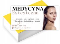 Wizytówki firmowe reklamowe 200szt projekt w cenie MEDYCYNA ESTETYCZNA