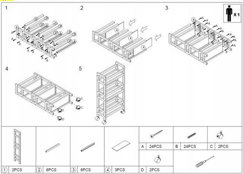 REGAŁ ŁAZIENKOWY BAMBUSOWY na kółkach 3 półki na Arena.pl