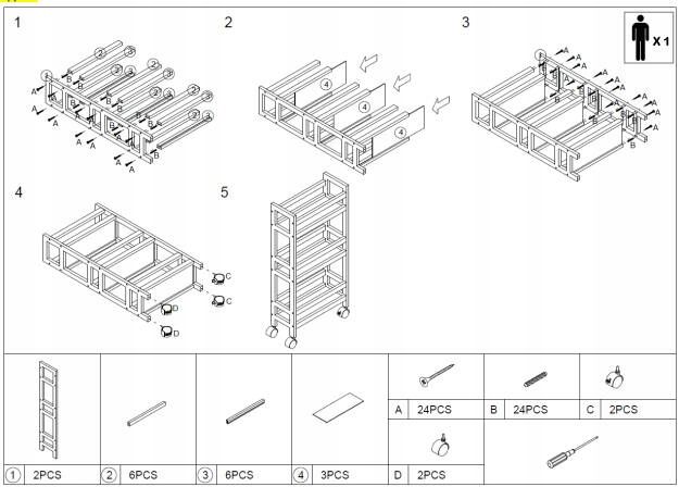 REGAŁ ŁAZIENKOWY BAMBUSOWY na kółkach 3 półki zdjęcie 3