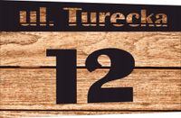 Tabliczka adresowa Numer domu Tablica adres posesji Metal ALUMINIUM 20x15