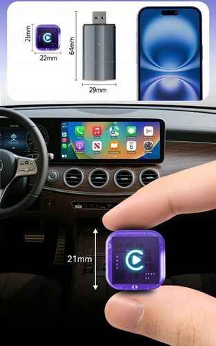 Adapter moduł CarPlay i Android Auto bezprzewodowy WiFi Bluetooth na Arena.pl