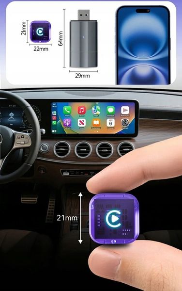 Adapter moduł CarPlay i Android Auto bezprzewodowy WiFi Bluetooth zdjęcie 6