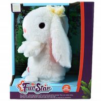 GADAJĄCY KRÓLIK TAŃCZY MÓWI NAGRYWA POWTARZA INTERAKTYWNA MASKOTKA