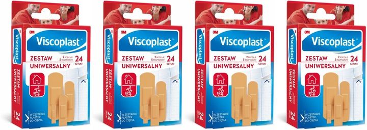 Viscoplast Zestaw Uniwersalny Plastry 24 sztuki zdjęcie 1