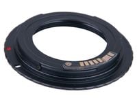 Adapter Canon EOS M42 potwierdzenie ostrości AF blokada przysłony M42-EOS