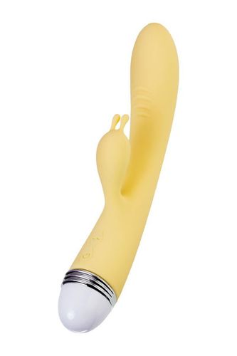 Vibrator With Clitoral Stimulator Flovetta By Toyfa Aster, Silicone, Yellow na Arena.pl