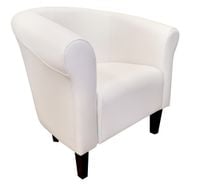 Fotel Milo D10 biały nogi 15 venge