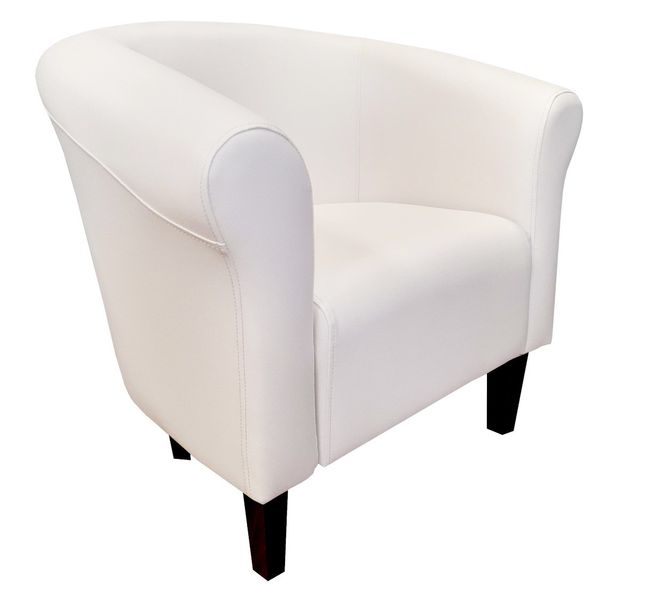 Fotel Milo D10 biały nogi 15 venge zdjęcie 1