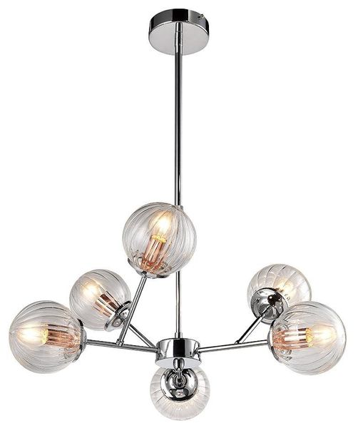Best zwis 6x40W E14 chrom+miedź zdjęcie 1
