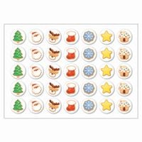 NAKLEJKI SAMOPRZYLEPNE świąteczne na prezenty wesołych świąt 25 35szt