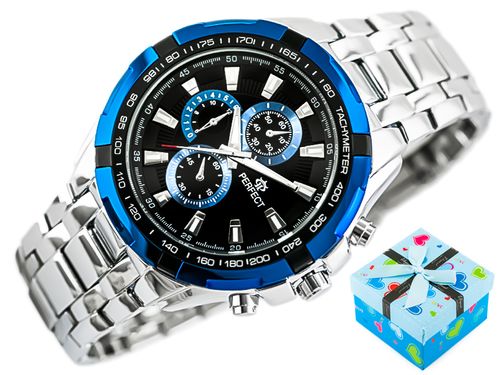 ZEGAREK MĘSKI-MILTON-silver/blue na Arena.pl