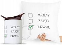 Zestaw Poduszka + Kubek Dla Drwala Prezent Z Nadrukiem Ze Zdjęciem