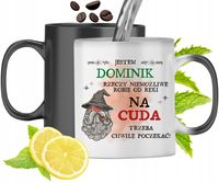 Kubek Magiczny Dla Dominika Zmieniający Kolor Z Nadrukiem Ze Zdjęciem