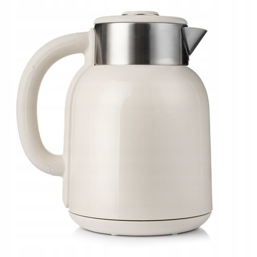 CZAJNIK ELEKTRYCZNY BEZPRZEWODOWY STALOWY RETRO DŹWIĘK BEŻOWY 2200W na Arena.pl