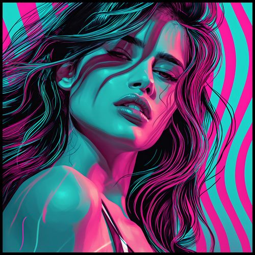 Plakat 100x100cm Neonowy Wzrok na Arena.pl