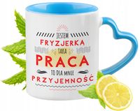 Dla Barber Kubek Błękitny Z Uszkiem W Kształcie Serca Na Prezent
